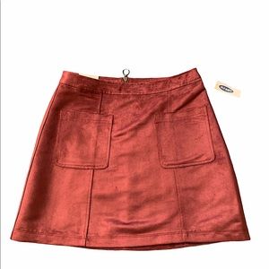 NWT Old Navy suede skirt
